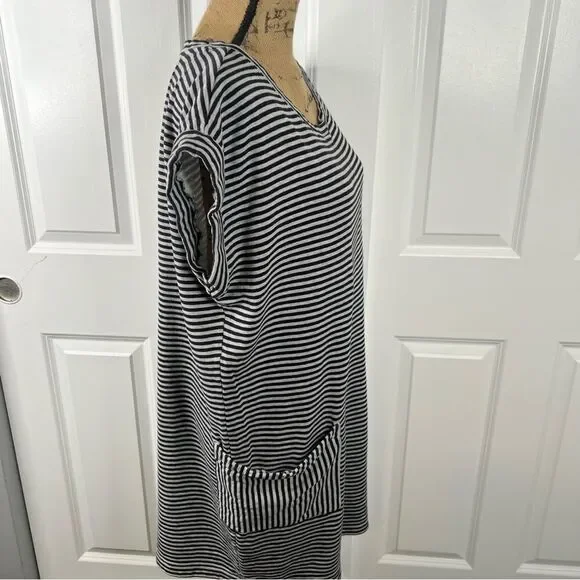 Sz XL Athleta Ease Up Gray & Black Sweater Dress $125 MSRP - Picture 5 of 12